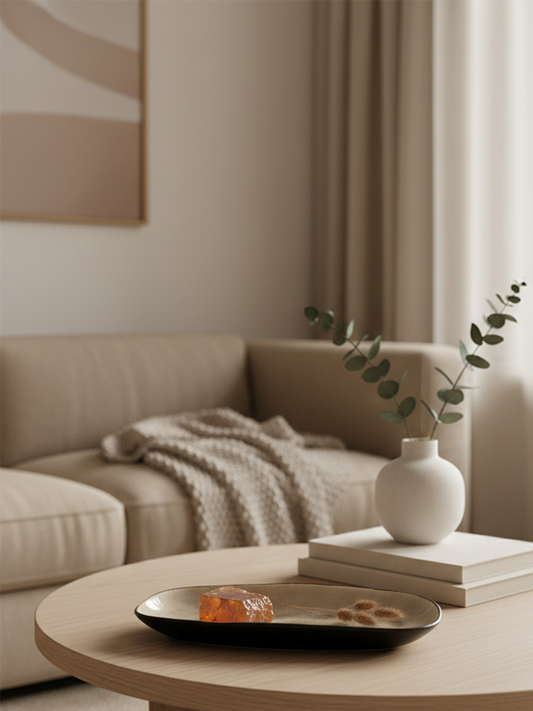Ovale Schale Terre | Taupe Crackle