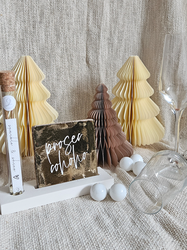 Fliese „proseccohoho“ - Gold