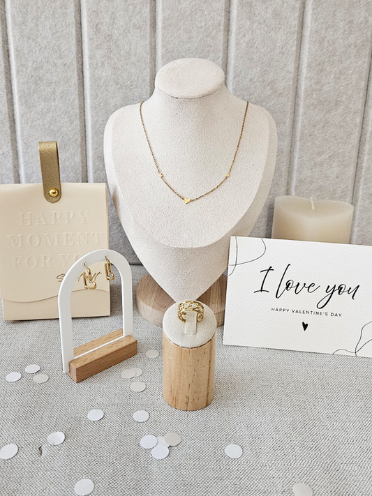 Schmuckset mit Herzmotiven | Valentinstagsgeschenk